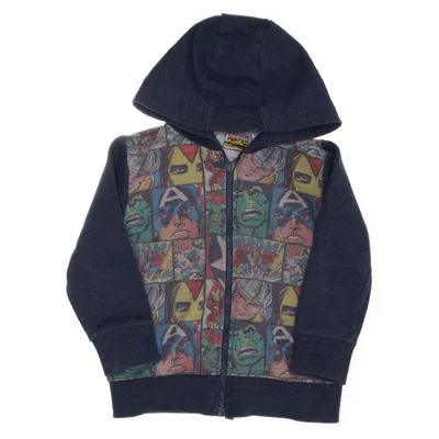 Huvtröja (Blå, Flerfärgad) från Marvel Comics Bomull, Polyester