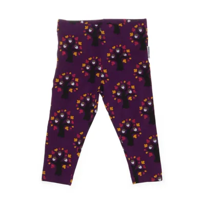 Leggings (Lila, Flerfärgad) från Maxomorra Bomull, Elastan