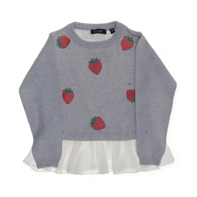 Tröja (Grå, Vit, Röd) från Blue Seven Akryl, Bomull, Polyester