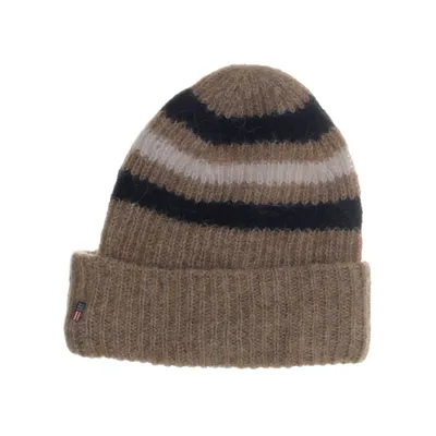 Beanie (Brown, Blue, Multicolored) from Lexington Merino wool, Nylon
