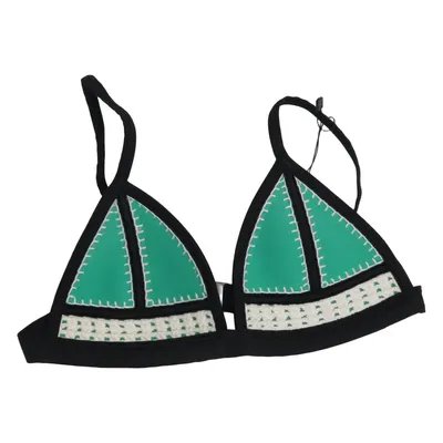 Bikini top (Grøn, Sort, Hvid) fra Triangl