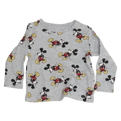Långärmad t-shirt (Grå, Flerfärgad) från Disney Baby Bomull, Viskos