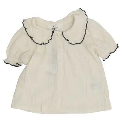 Top (White, Black) from H&M Elastane, Polyester, Viscose