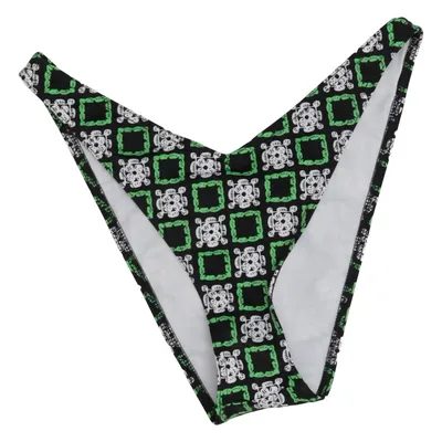 Bas de bikini (Noir, Blanc, Vert) de Collusion Élasthane, Polyamide, Polyester