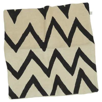 Cushion cover (Beige, Black) from Chhatwal & Jonsson Linen