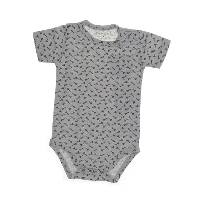 Body (Grå, Svart) från Fixoni Bomull, Elastan