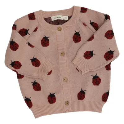 Cardigan (Pink, Red, Black) from Lil' Atelier Organic cotton, Recycled cotton
