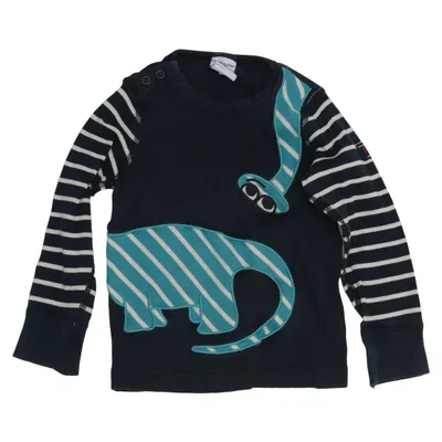 Lange mouwen shirt (Blauw, Wit) van Polarn O. Pyret Katoen