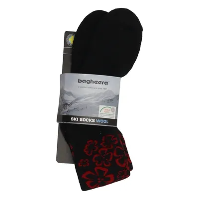 Knit socks (Black, Red) from Bagheera Acrylic, Elastane, Polyamide, Wool