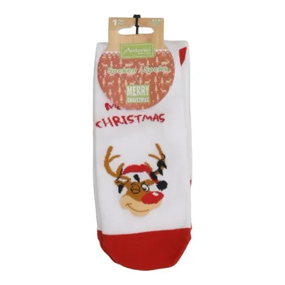 Sokken (Wit, Rood, Meerkleurig) van Antonio Katoen, Elastaan, Polyester