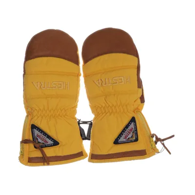 Mittens (Yellow, Brown) from Hestra Nylon, Polyester