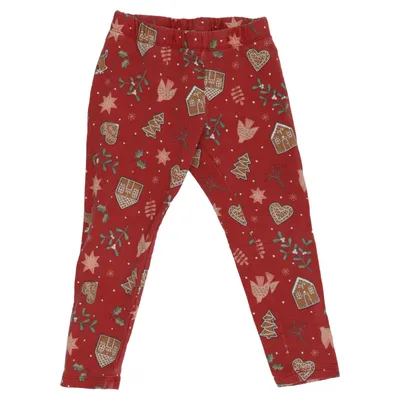 Pyjamasbyxor (Röd, Flerfärgad) från Lindex Kids Bomull, Elastan
