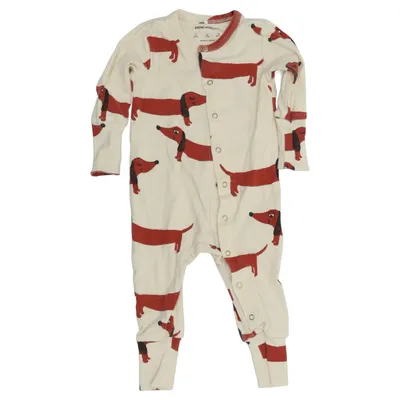 Barboteuse (Beige, Rouge) de Mini Rodini Coton biologique