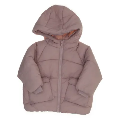 Vinterjakke (Pink) fra Zara Nylon, Polyester