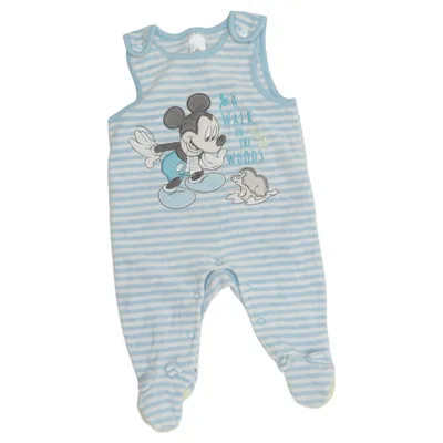 Sparkedragt (Blå, Hvid) fra Disney Baby Bomuld, Polyester