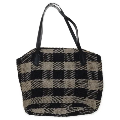 Strandväska (Vit, Svart) från Zign Bomull, Skinn