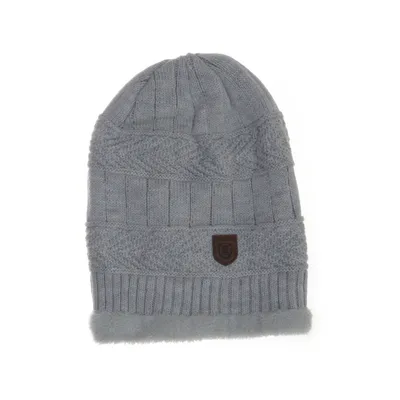 Beanie (Gray) from Indigo Acrylic, Polyester
