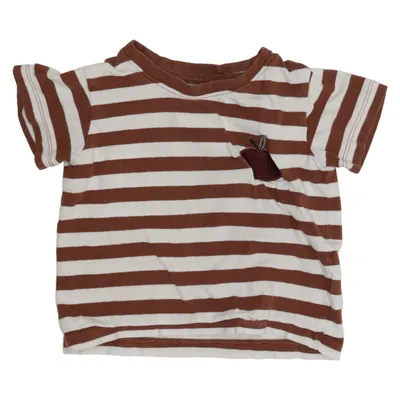T-shirt (Brown, White) from Petter & Kajsa Cotton