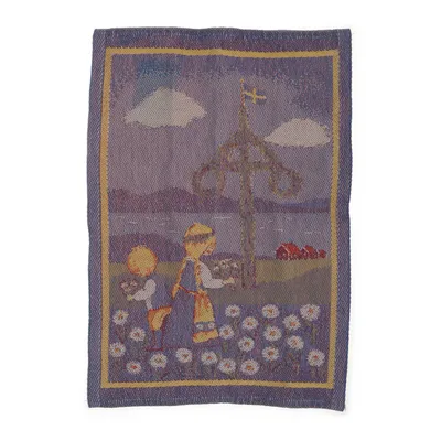 Handduk (Blå, Flerfärgad) från Ekelund Bomull