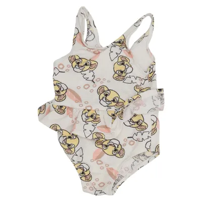 Maillot de bain une pièce (Blanc, Jaune, Multicolore) de Disney Baby Élasthane, Polyester