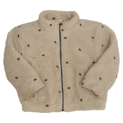 Fleecejacka (Beige) från Lil' Atelier Återvunnen polyester