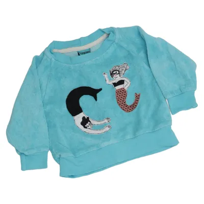Sweatshirt (Blue) from Raspberry Republic Cotton, Polyester
