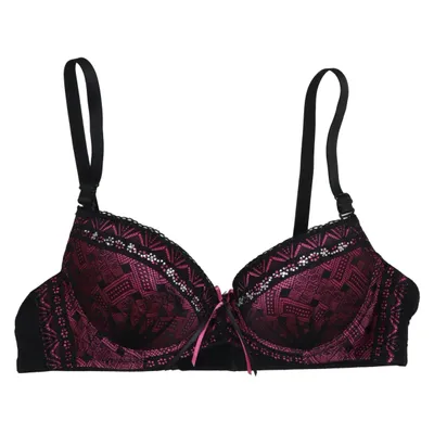 Bra (Black, Pink) from Ancona Cotton, Elastane, Polyamide