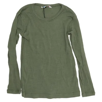 Langarmshirt (Grün) von Joha Merinowolle, Seide