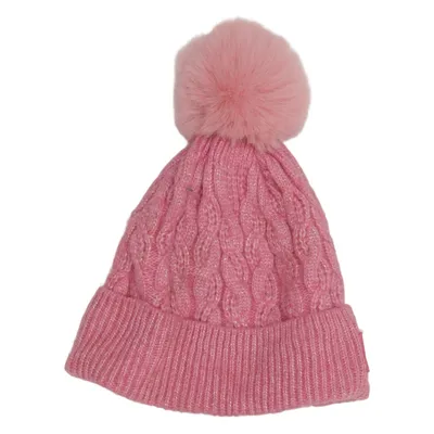 Bonnet à pompon (Rose) de Cool Club by SMYK Acrylique, Polyamide, Polyester, Laine