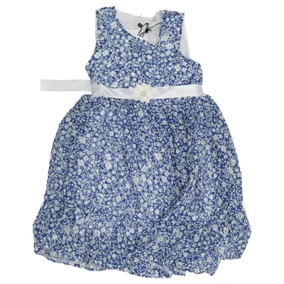 Jurk (Blauw, Wit) van Modern