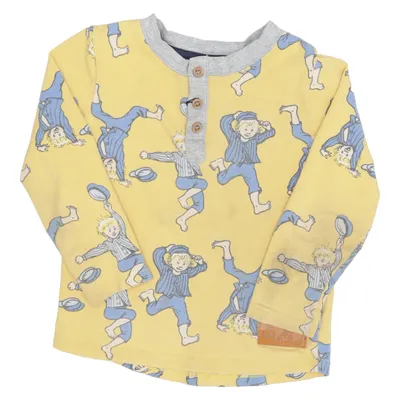 Henley shirt (Geel, Blauw, Grijs) van Emil i Lönneberga