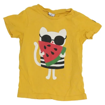 T-shirt (Yellow, Multicolored) from Polarn O. Pyret Cotton