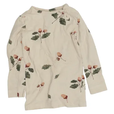 T-shirt à manches longues (Beige, Vert, Marron) de Petit Piao Coton, Élasthane