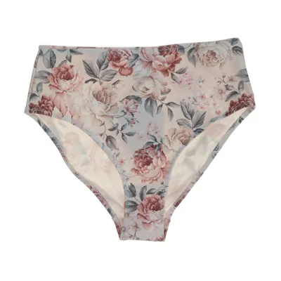 Bikini broekje (Beige, Meerkleurig) van Newbie by KappAhl Elastaan, Polyamide, Polyester