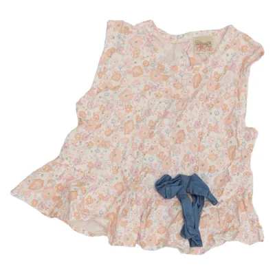 Peplum top (White, Multicolored) from Sunner
