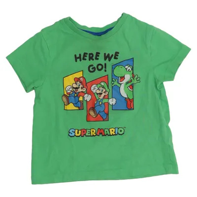 T-shirt (Grün, Mehrfarbig) von Super Mario Baumwolle