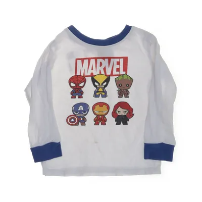 Long sleeve T-shirt (White, Blue, Red, Multicolored) from H&M x Marvel Cotton