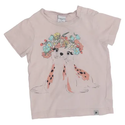 T-shirt (Rose) de Polarn O. Pyret Coton biologique