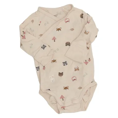 Body (Beige, Flerfärgad) från Lindex Newborn Bomull, Elastan