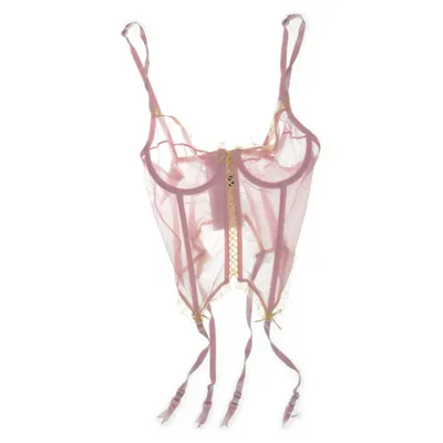 Bustier (Rosa, Gul) från Lindex Elastan, Polyamid