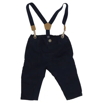 Tuinbroek (Blauw) van H&M Katoen, Polyester, Elastaan