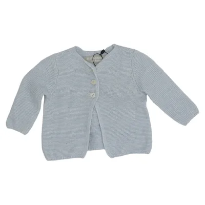 Cardigan (Bleu) de Buissonniere & Babies Laine d'alpaga, Laine de mouton, Polyamide, Viscose