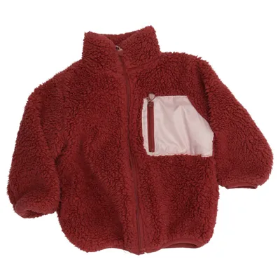Fleece jas (Roze) van Dopo Dopo Girls Katoen, Polyester