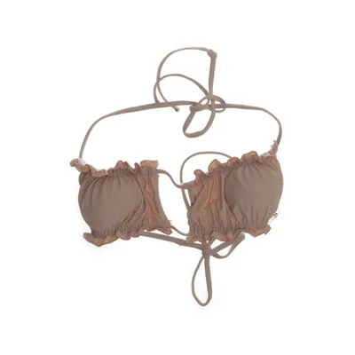Bikiniöverdel (Beige) från Shein Nylon, Elastan