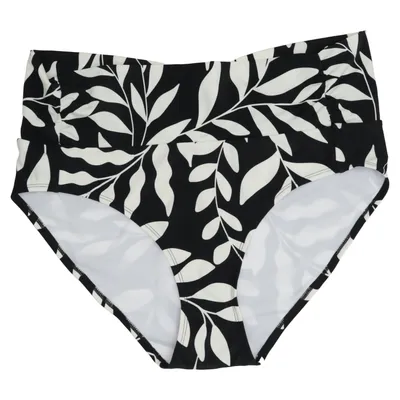 Bikini broekje (Zwart, Wit) van Trofé Elastaan, Polyamide