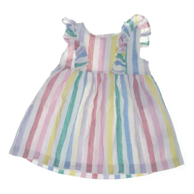 Jurk (Wit, Meerkleurig) van BabyGap Katoen, Linnen