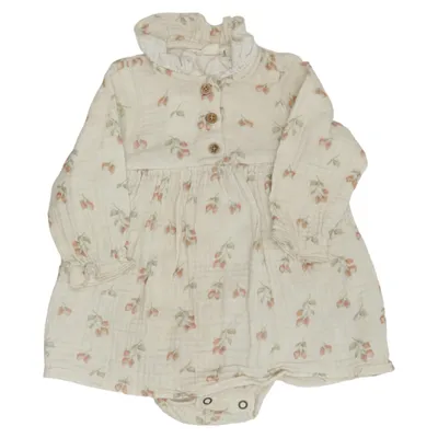Robe (Beige, Multicolore) de Lil' Atelier Coton biologique