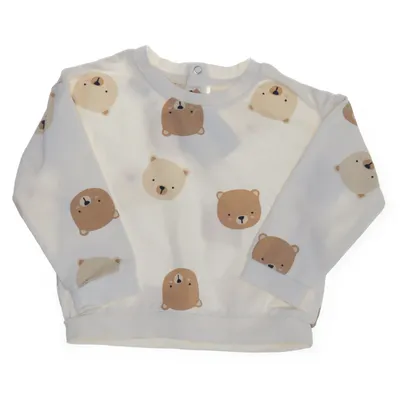 Sweatshirt (Beige, Brown) from Lupilu Organic cotton, Recycled polyester