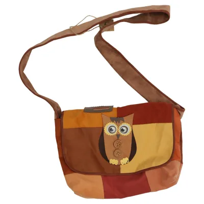 Schoudertas (Bruin, Geel, Meerkleurig) van Handmade