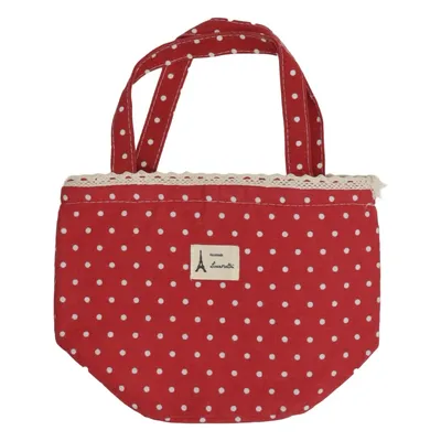 Canvas tas (Rood, Wit) van Handmade